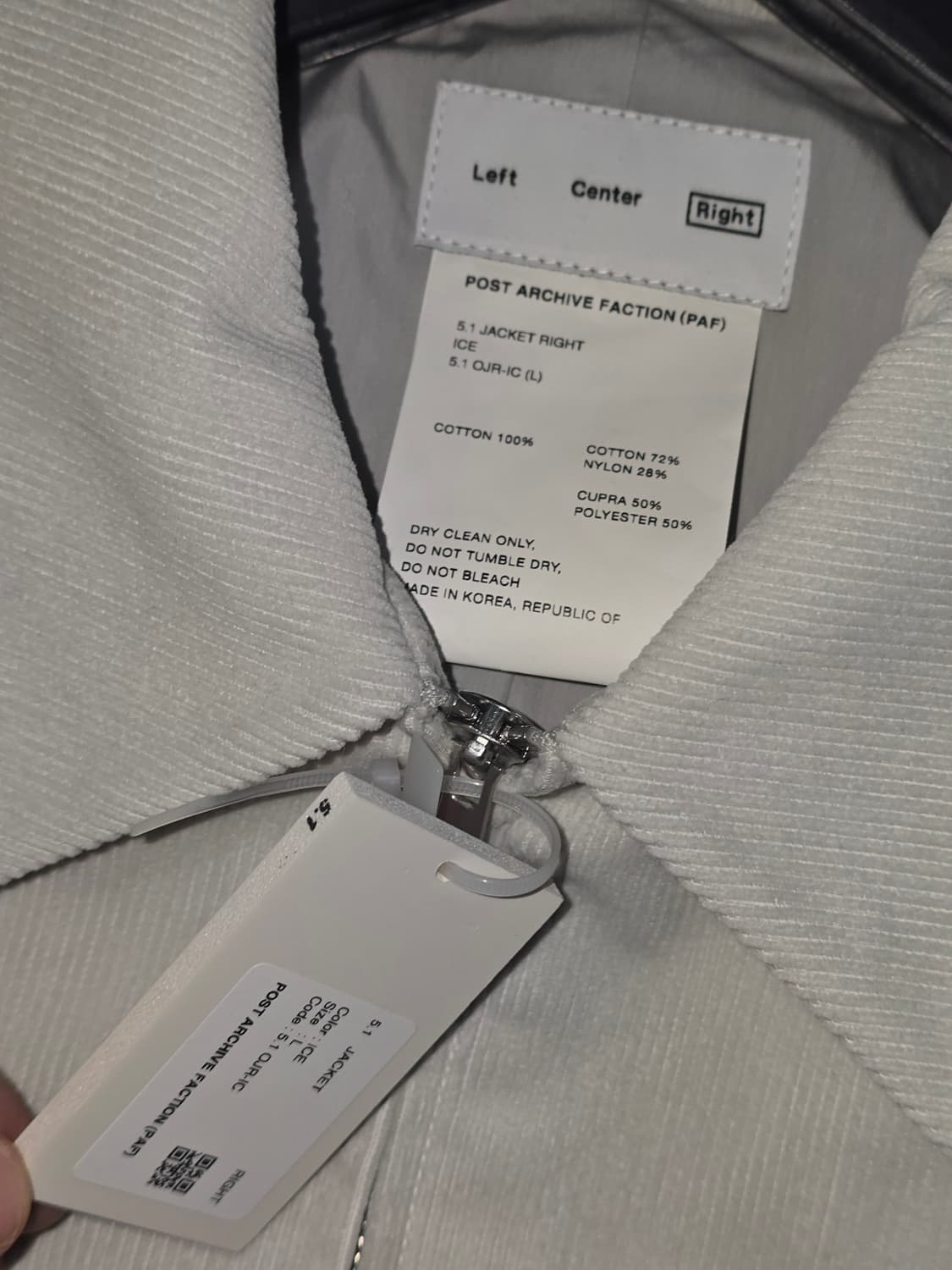 [L] 포스트아카이브팩션 PAF 5.1 라이트 자켓 아이스 상품이미지5