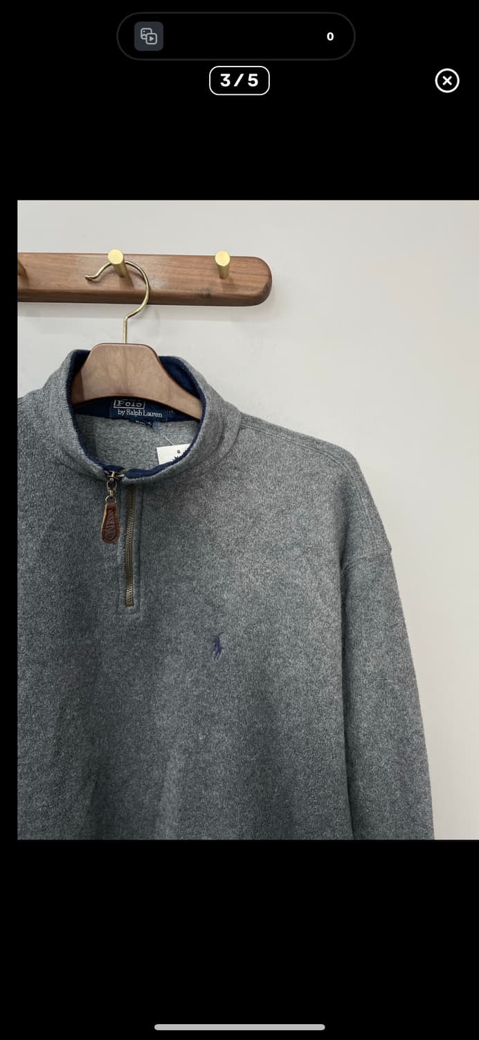 •폴로랄프로렌 딥그레이 반집업 니트 A2847 상품이미지3