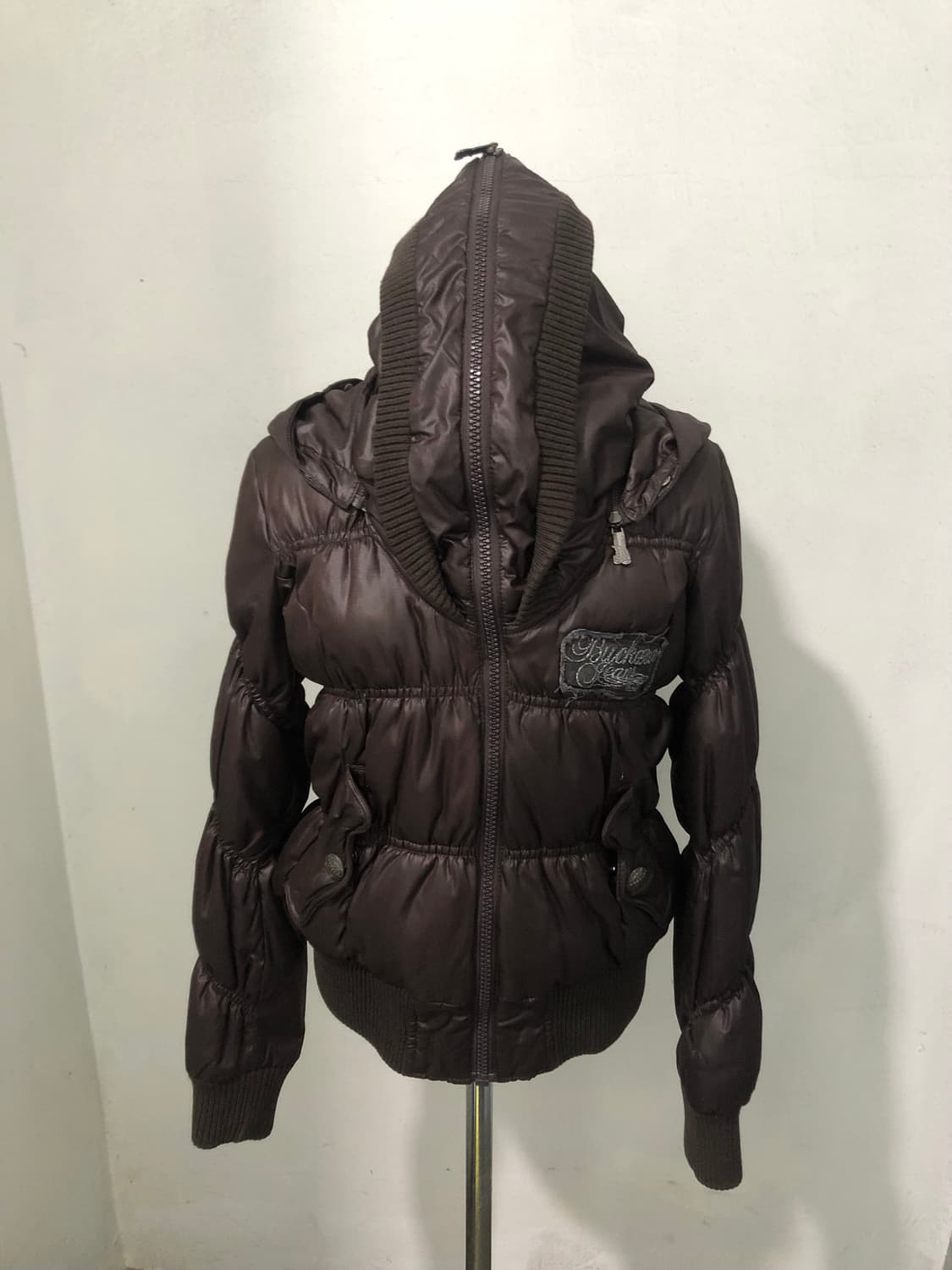 버커루 브라운 셔링 퍼 패딩 Buckaroo 빈티지 상품이미지3