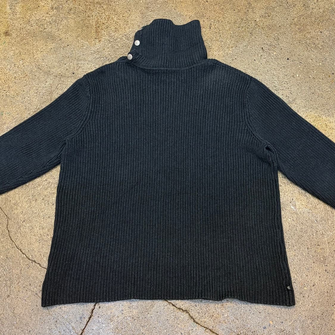 새상품급 90s USA 빈티지 폴로 랄프로렌 터틀넥 단추 니트  상품이미지6