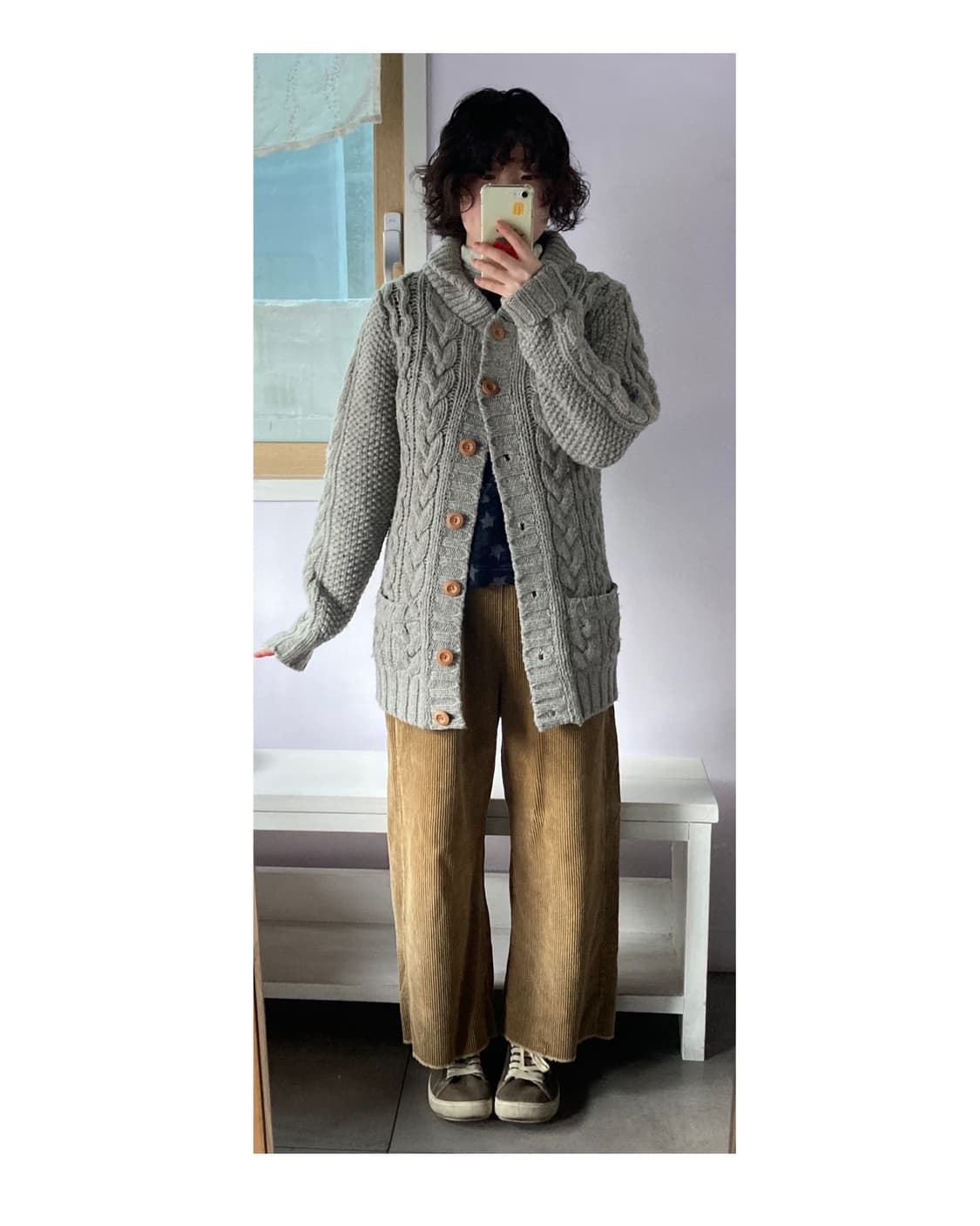 어반리서치 헤비울 꽈배기 가디건 상품이미지5