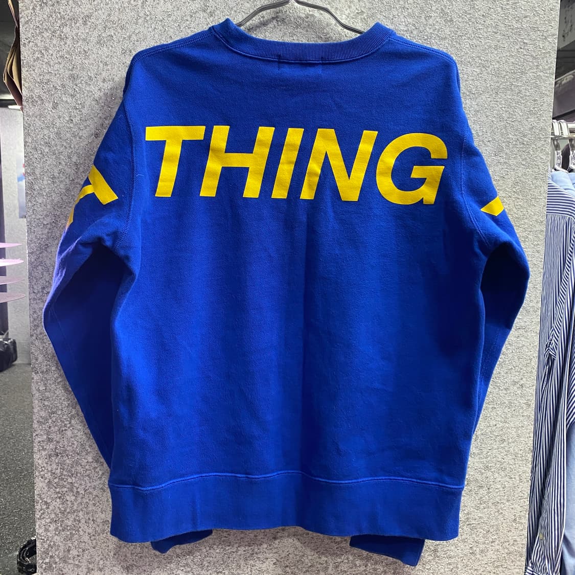 베이프 사루로고 블루 스웻셔츠 크루넥 맨투맨 B3891 상품이미지7