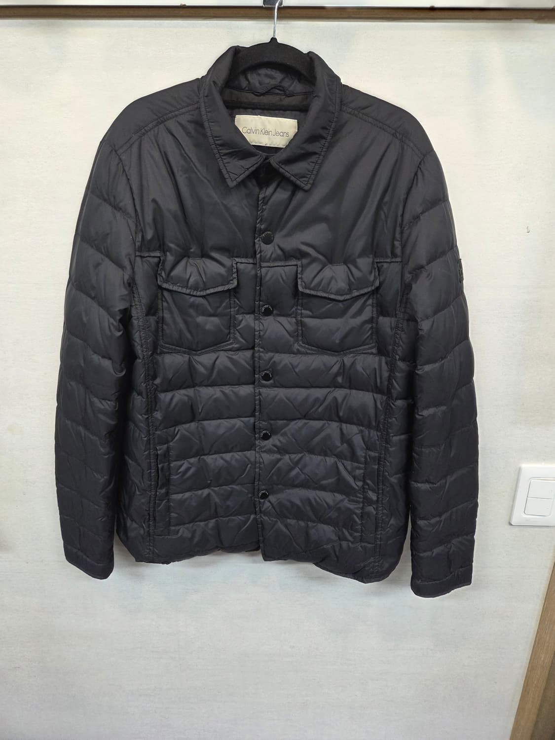 켈빈클라인 경량 카라 패딩자켓 m 상품이미지1