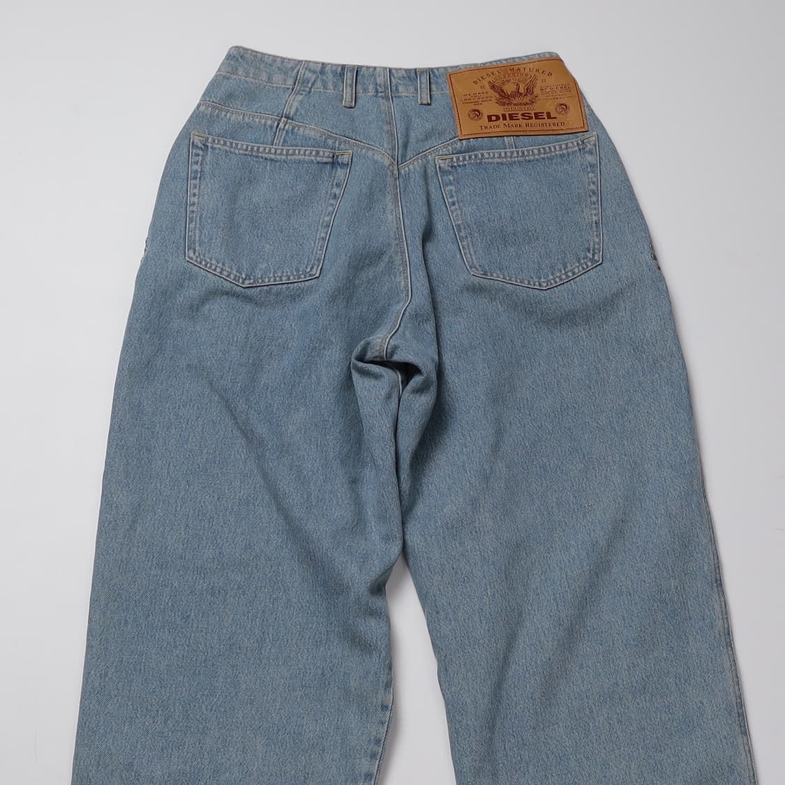 DIESEL 스터드 데님 핀턱 팬츠   상품이미지6