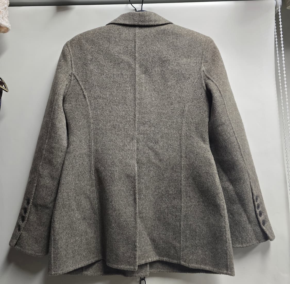 제시뉴욕 오버숄더 헤링본 울 자켓 Free 상품이미지5