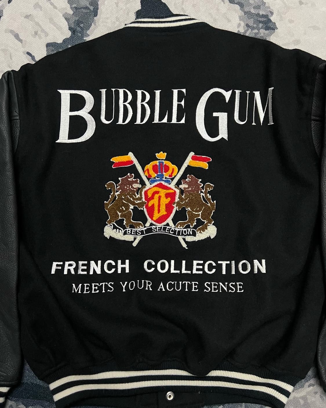 Bubble Gum Wool Leather Vasity 상품이미지4