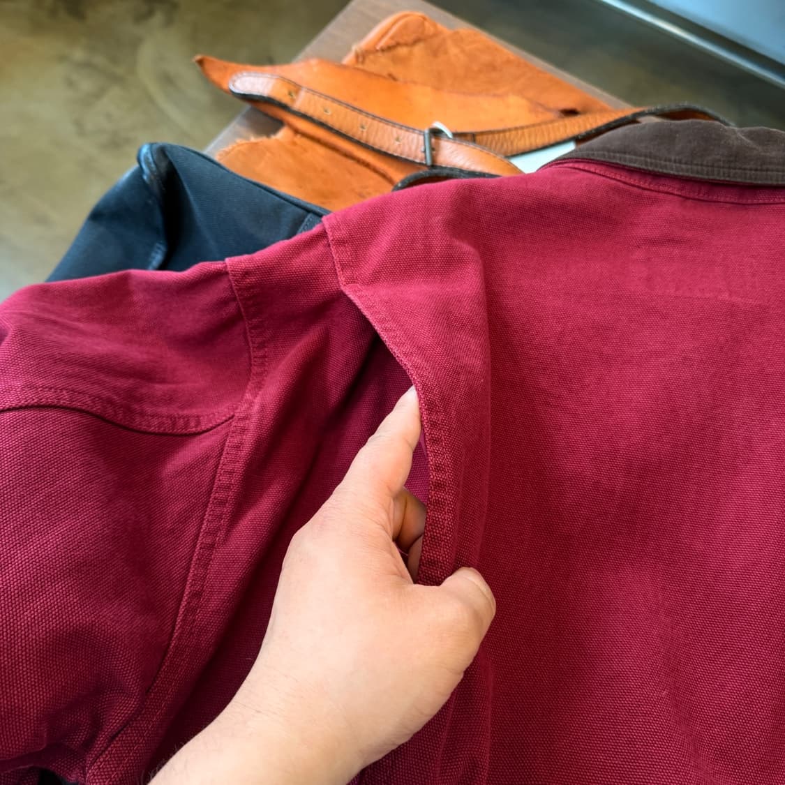 90S 에디바우어 코듀로이패턴 디테일 헌팅자켓 L XL 추천 상품이미지8