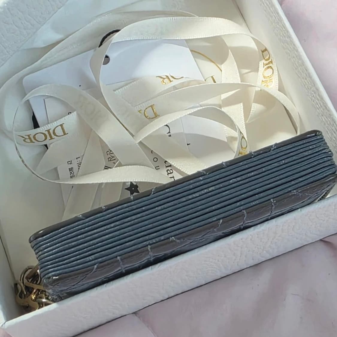 풀박스 디올 페이던트 까나쥬 아코디언 카드지갑 상품이미지3