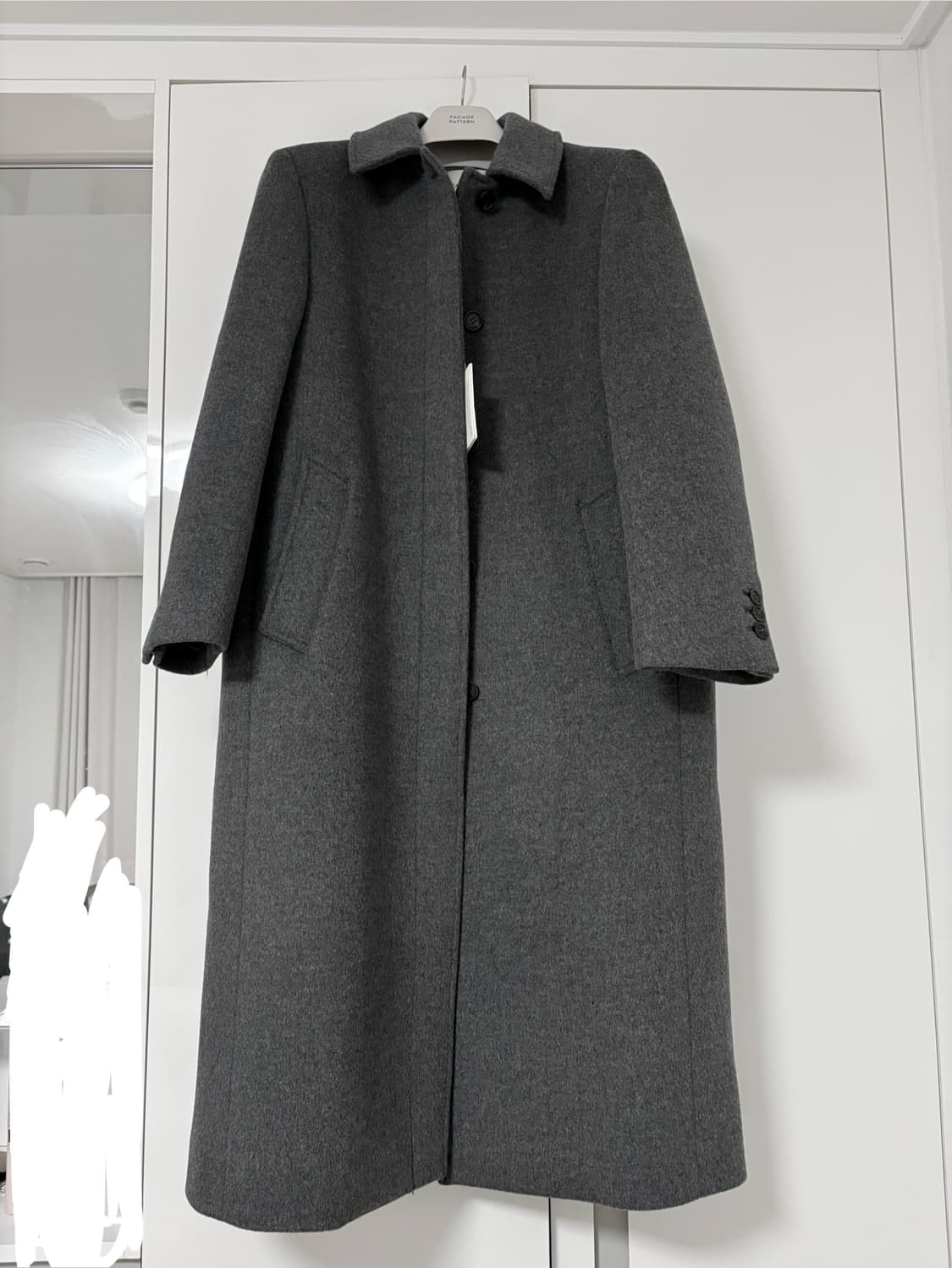 쿨거 에눌 파사드패턴 캐시미어 맥 코트 상품이미지6