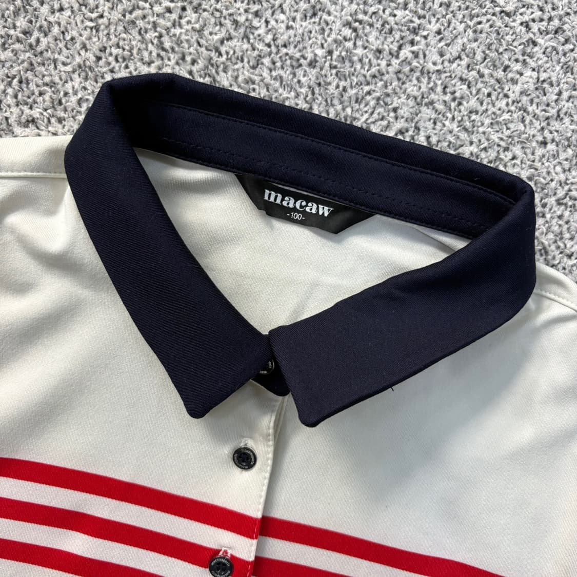 100 마코 남성 긴팔 카라 티셔츠 0414J 상품이미지2