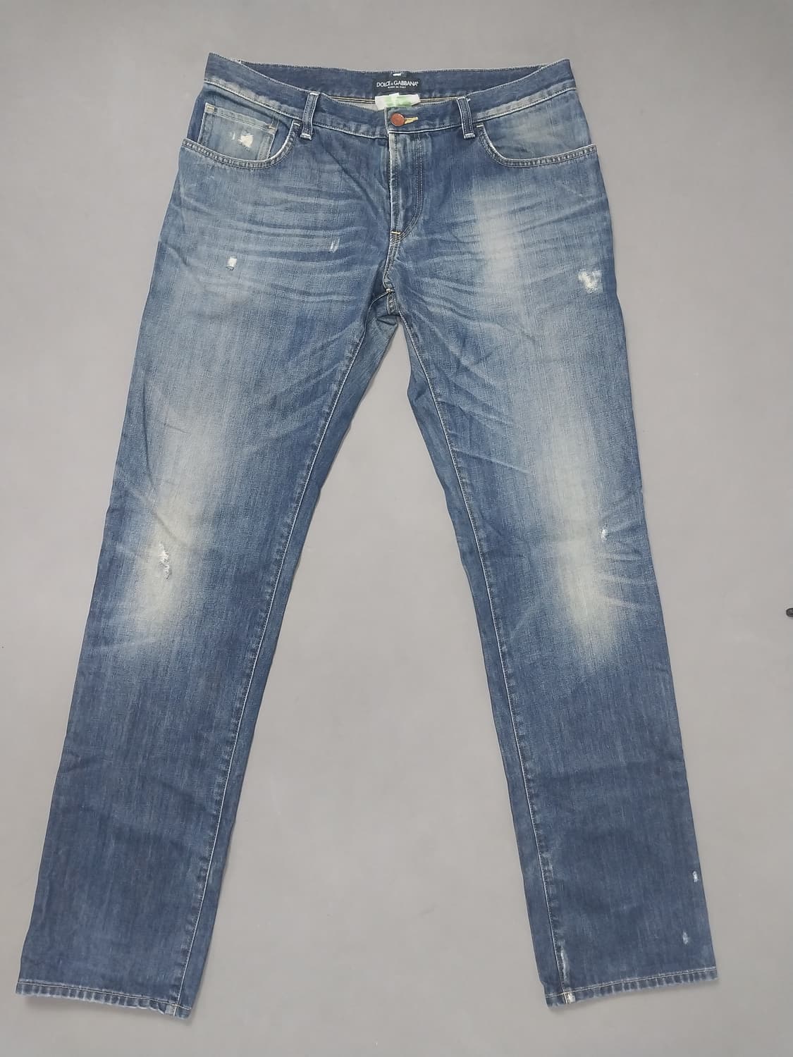 [33] 돌체앤가바나 13SS 진청 데미지 워싱 14클래식 진 청바지 상품이미지1