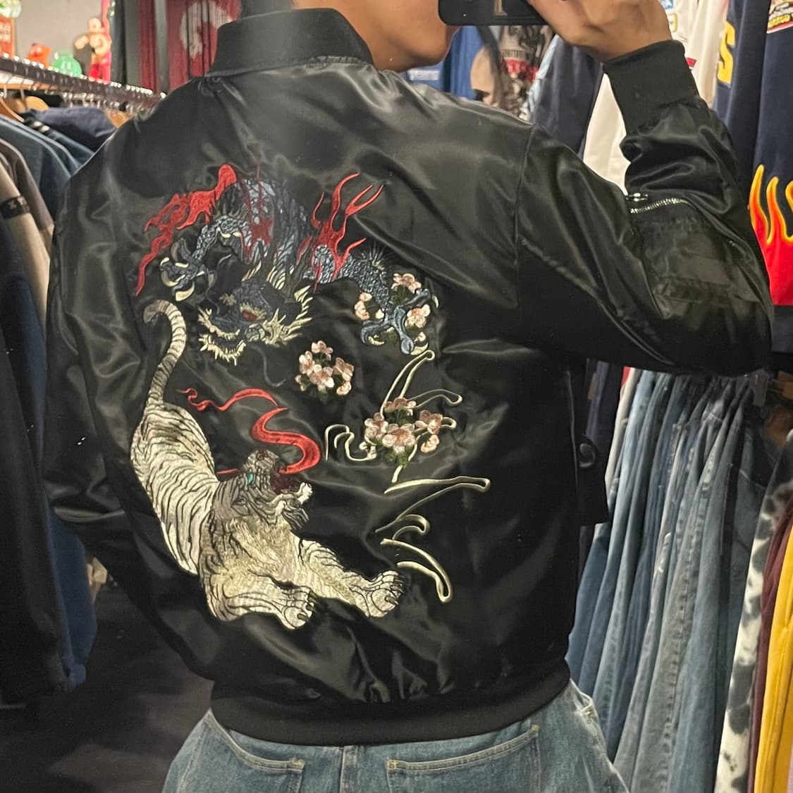 [IM] Vtg 블랙 자수 스카쟌 상품이미지6