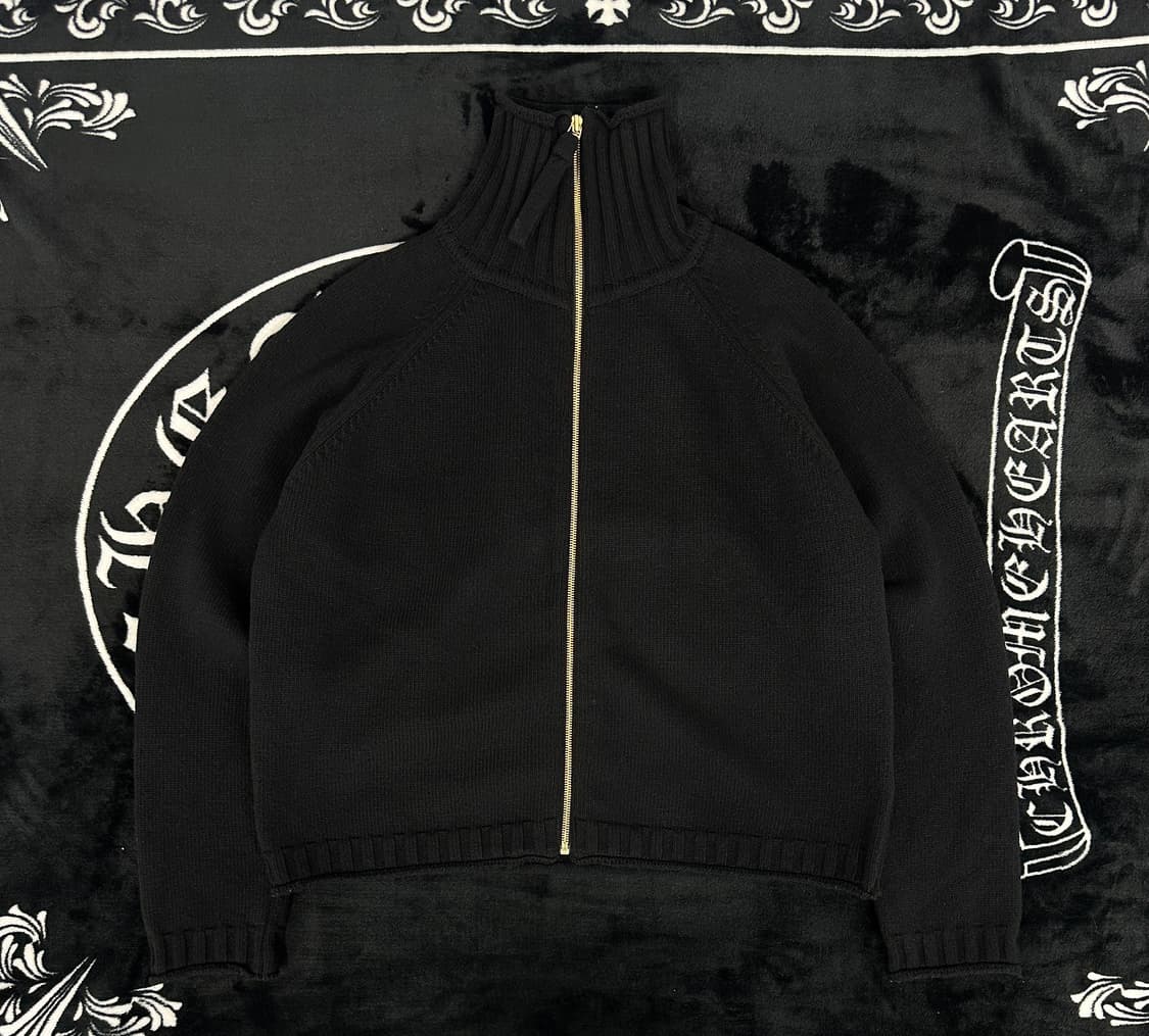 마뗑킴 백로고 하이넥 니트 집업 (m) 상품이미지2