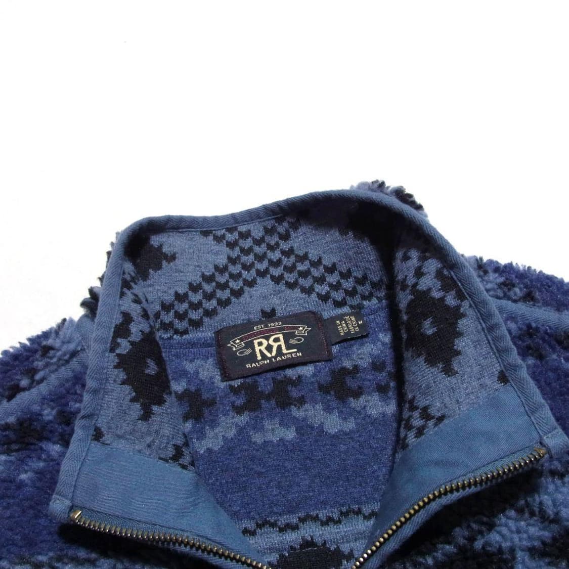 RRL 더블알엘 페어 아일 파일 플리스 베스트 상품이미지5