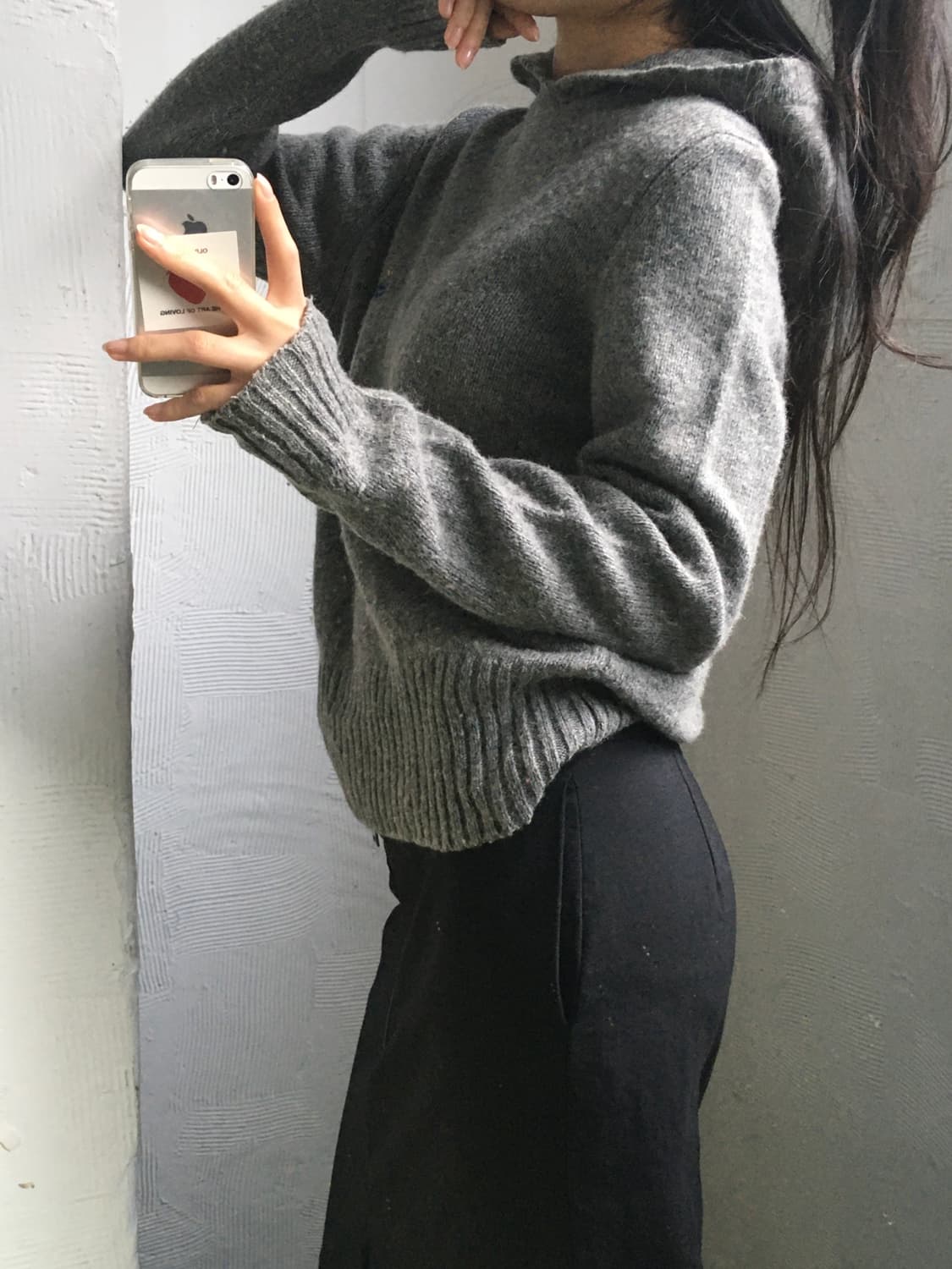 Vivienne Westwood 비비안웨스트우드 90s 그레이 니트 후드 상품이미지3