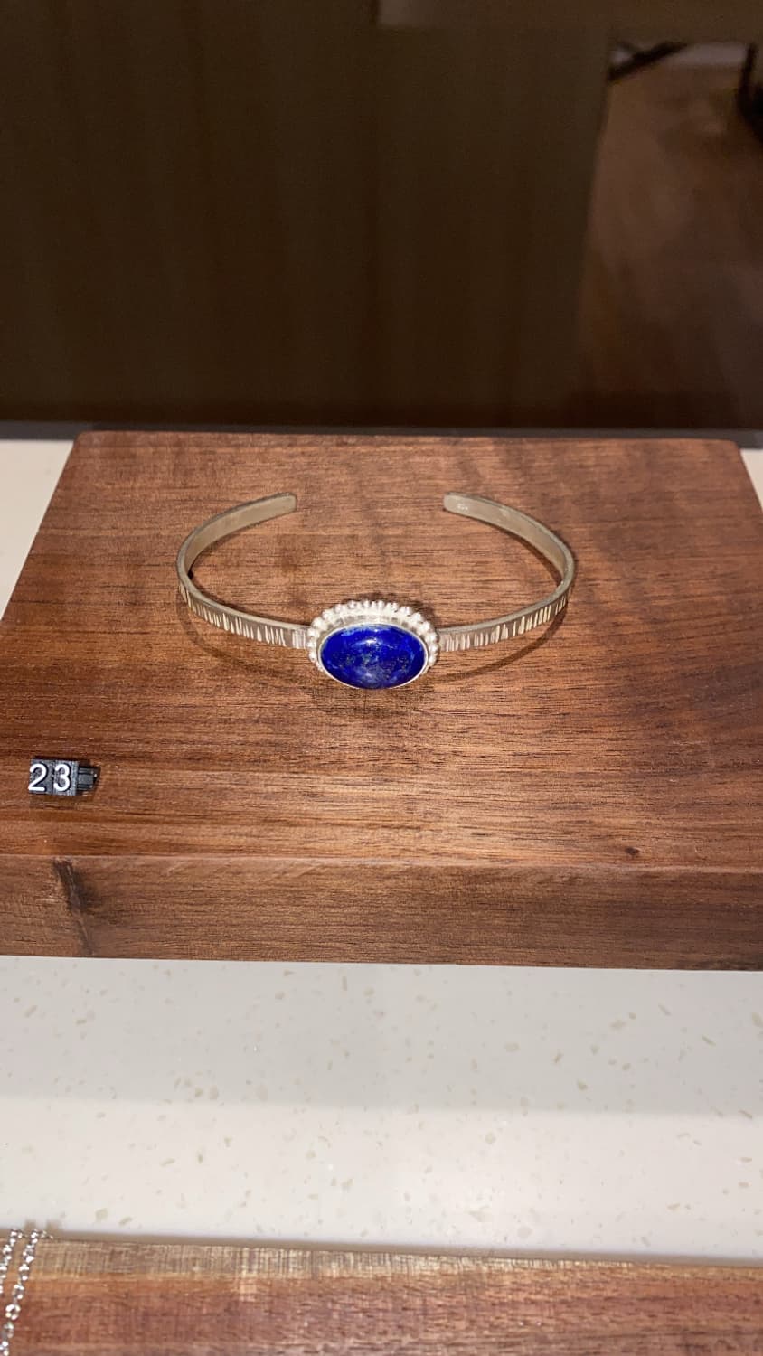 Stone bangle / 스톤 뱅글 팔찌 (라피스라줄리) 상품이미지1