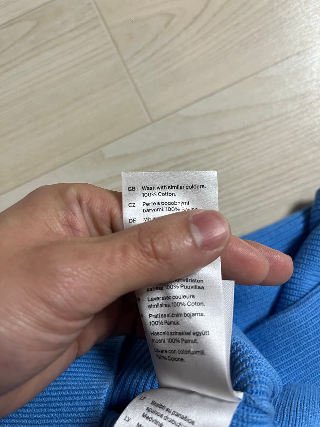 [COS] 코튼 100% 니트_라이트블루 컬러 _ M size 상품이미지5