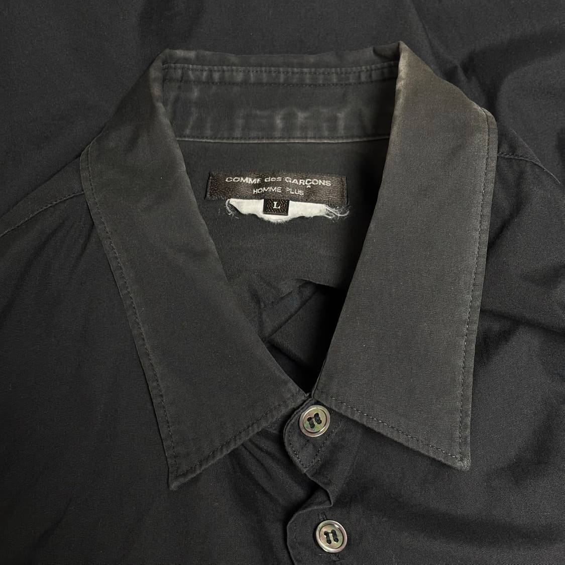 L) 꼼데가르송 옴므 플러스 오버핏 콤비 셔츠 상품이미지8