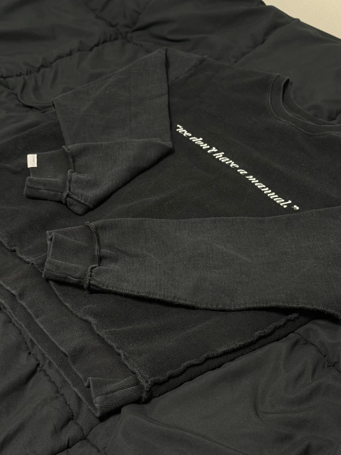 노매뉴얼 / REVERSED SLOGAN SWEAT SHIRT 상품이미지5