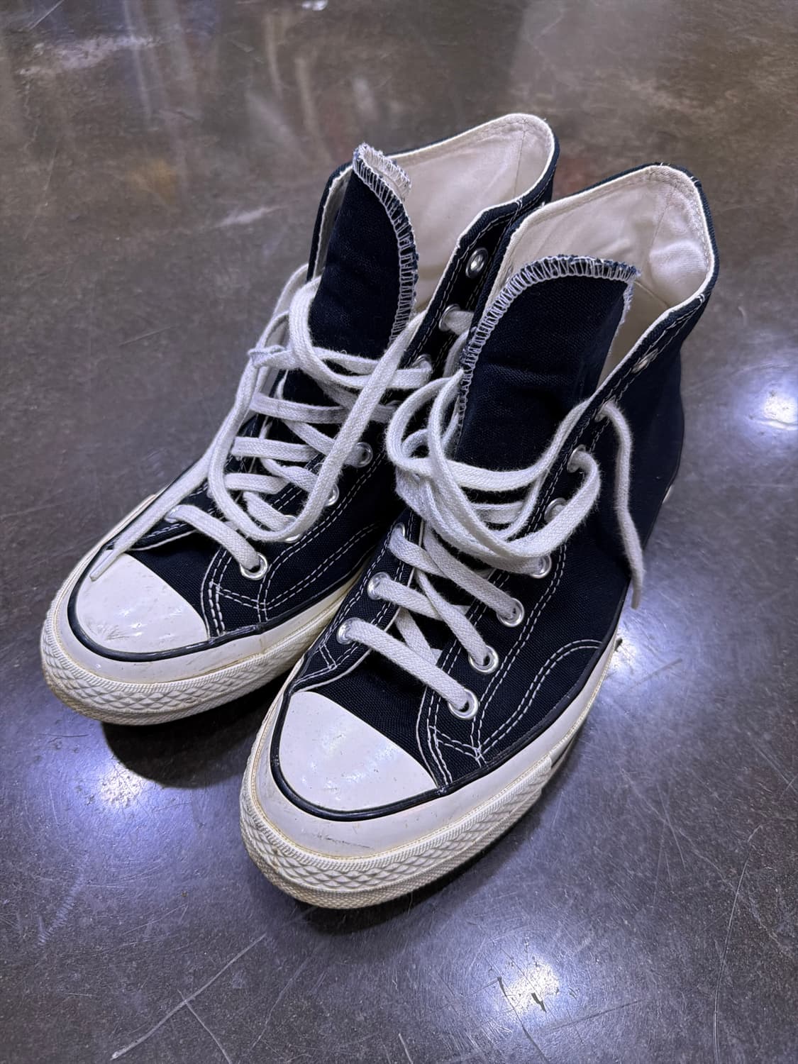 컨버스 척테일러 70 하이 블랙 슈즈 스니커즈 265 상품이미지1