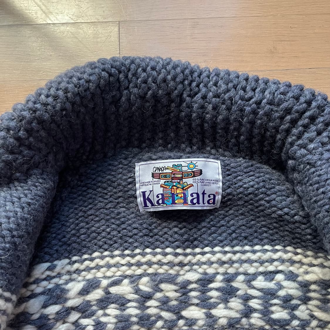 카나타 퓨어 버진 울 코위찬 스웨터 캐나다 제조 상품이미지4