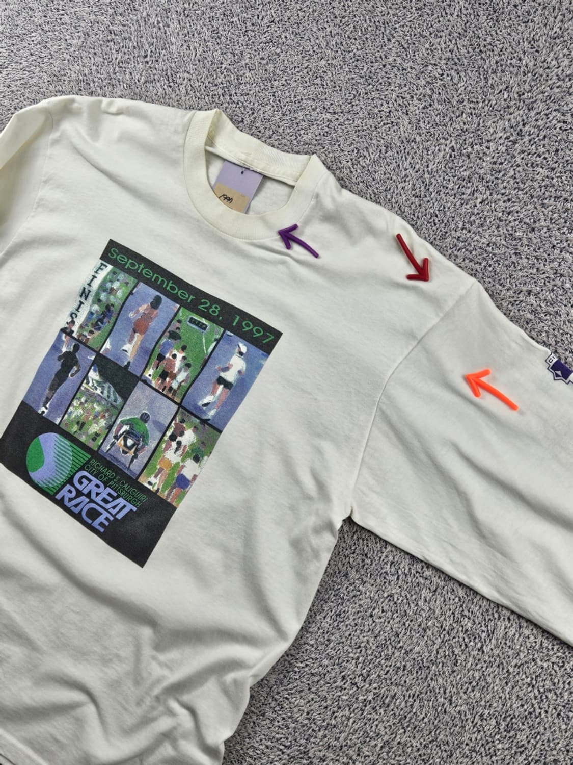 1997 칼리기리 피츠버그 그레이트 레이스 롱슬리브 (L추정)/11121 상품이미지5