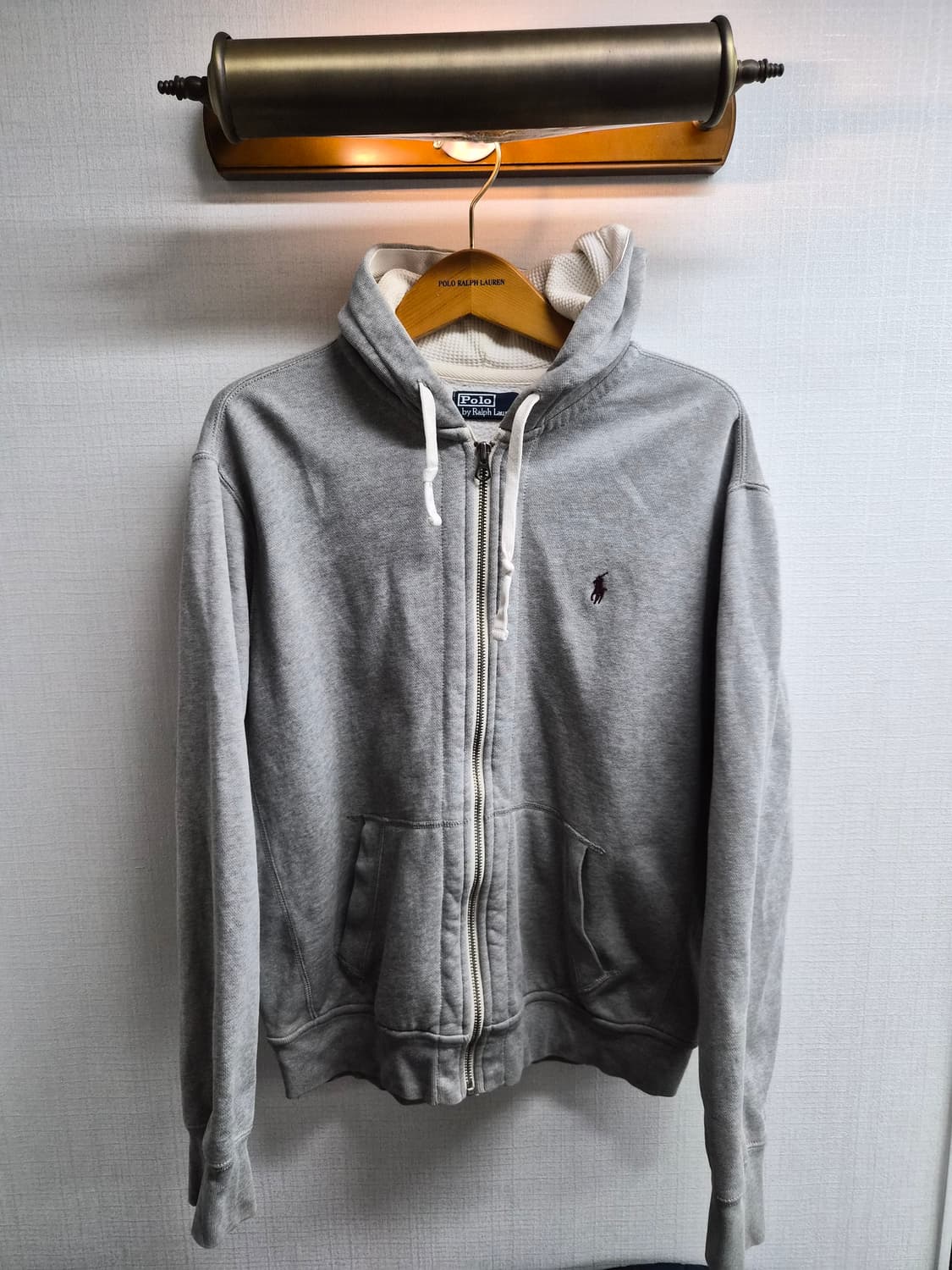 XL) 폴로 랄프로렌 두산정품 그레이 후드집업 팝니다 상품이미지1