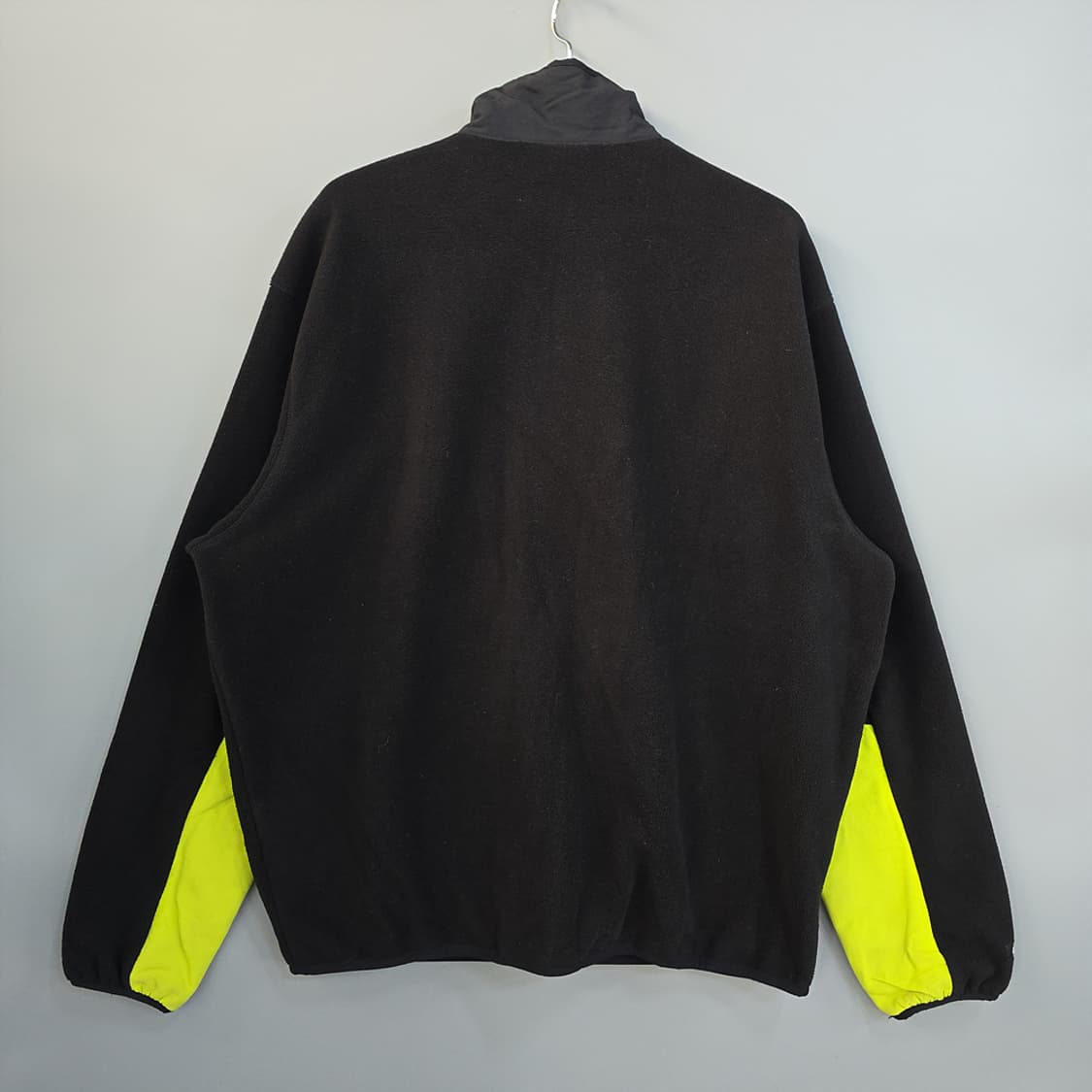 널디(NERDY) 배색 플리스 집업 블랙 M 상품이미지6