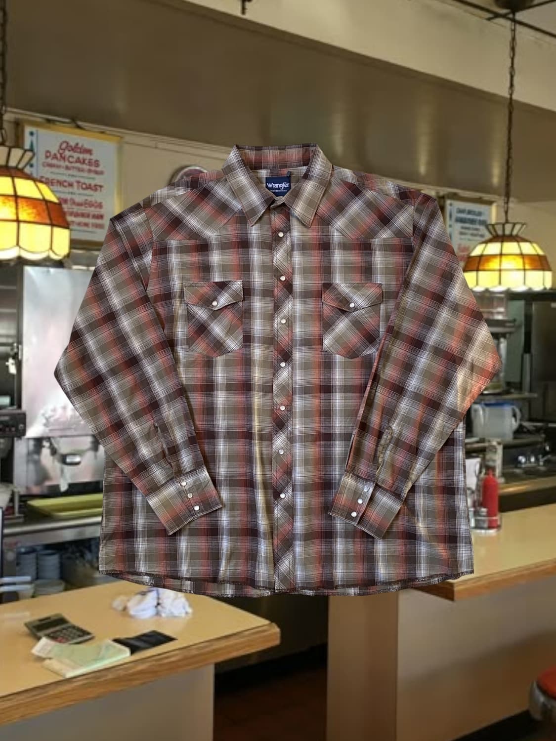 랭글러 웨스턴 체크 셔츠 (Man L) AB1675 상품이미지1