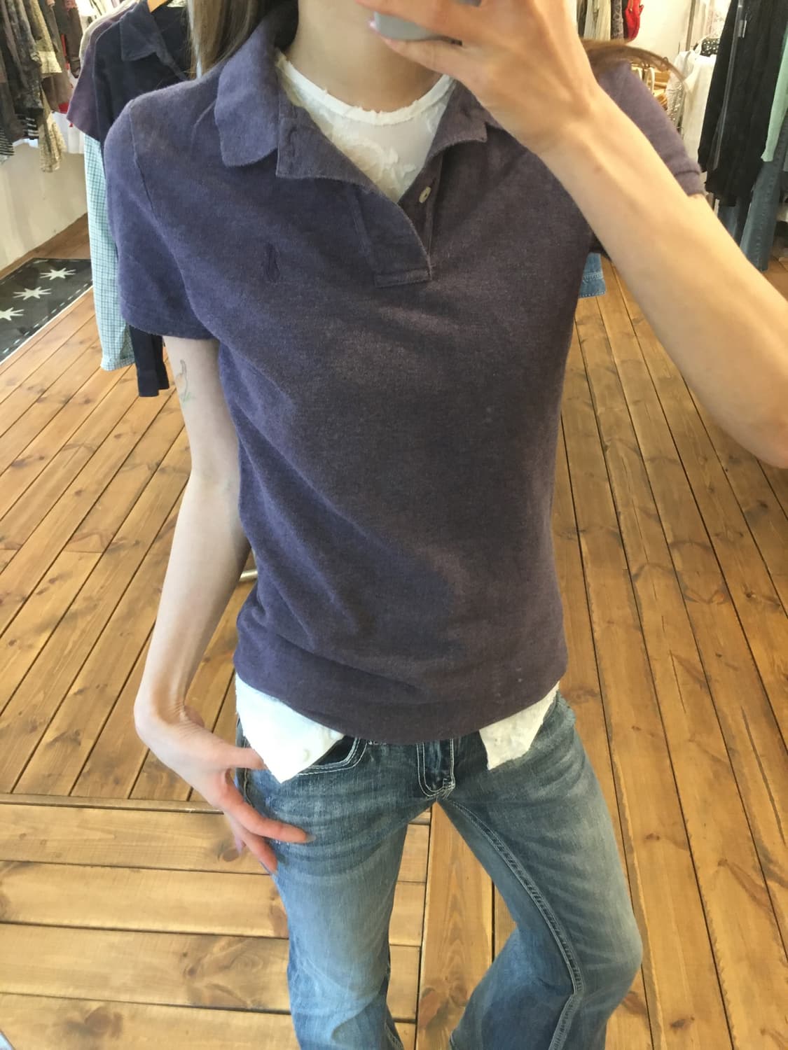 폴로 퍼플 카라티 상품이미지2