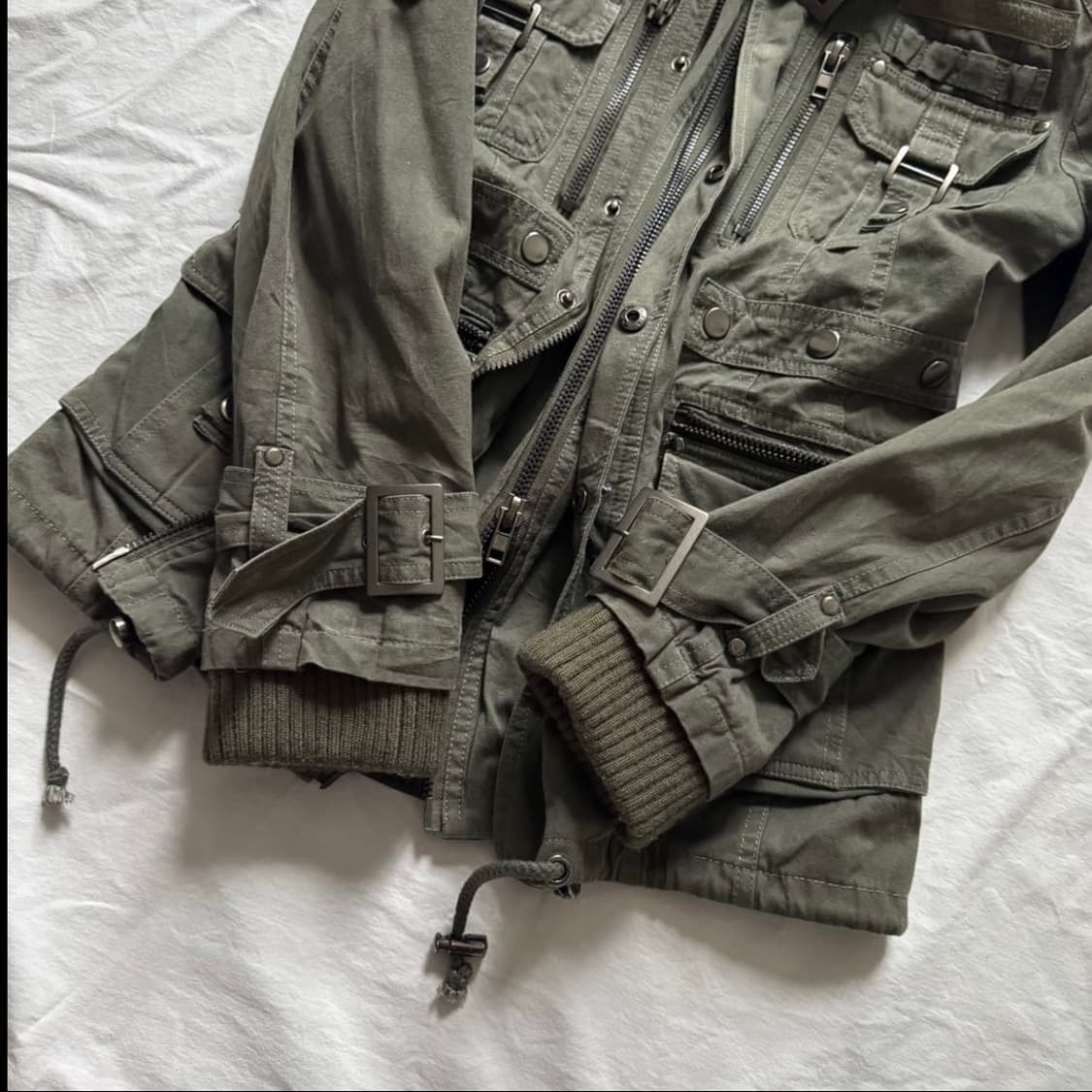 고스트오브할렘 투카라 하이넥 2way 스터드 버클 자켓 y2K 펑크 갸루 상품이미지3