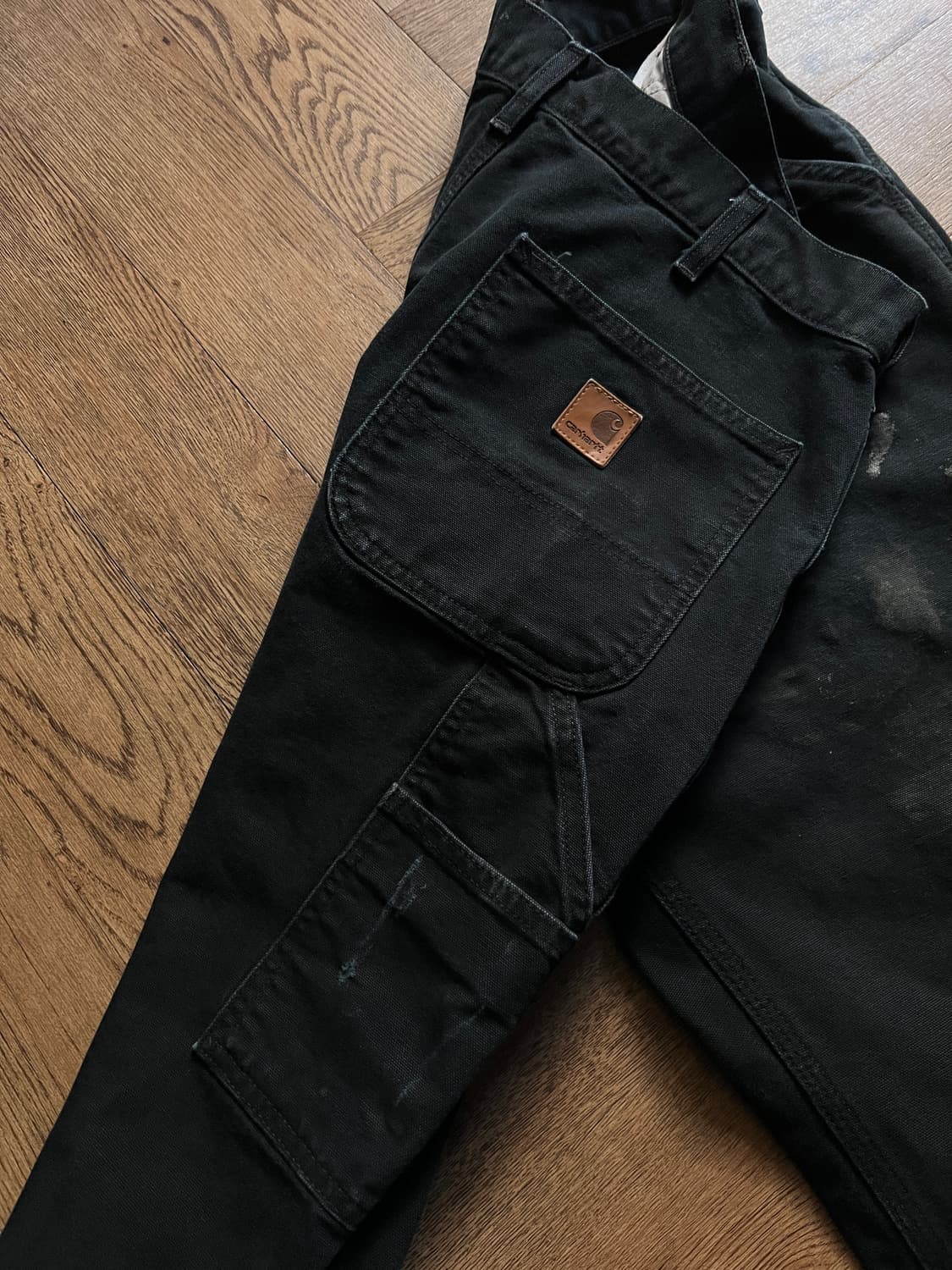 [34]칼하트 USA 더티워싱 블랙 싱글니 카펜터 워크팬츠 상품이미지7