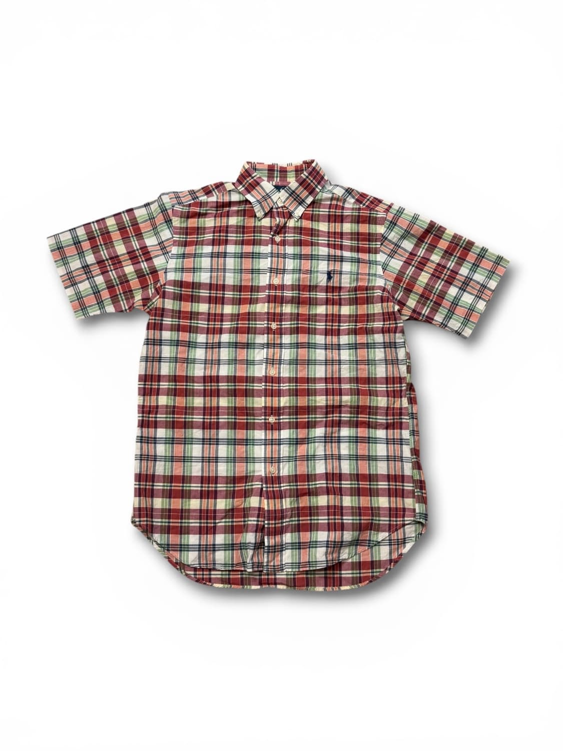 폴로 랄프로렌 마드라스 체크 패턴 반팔 셔츠 상품이미지1