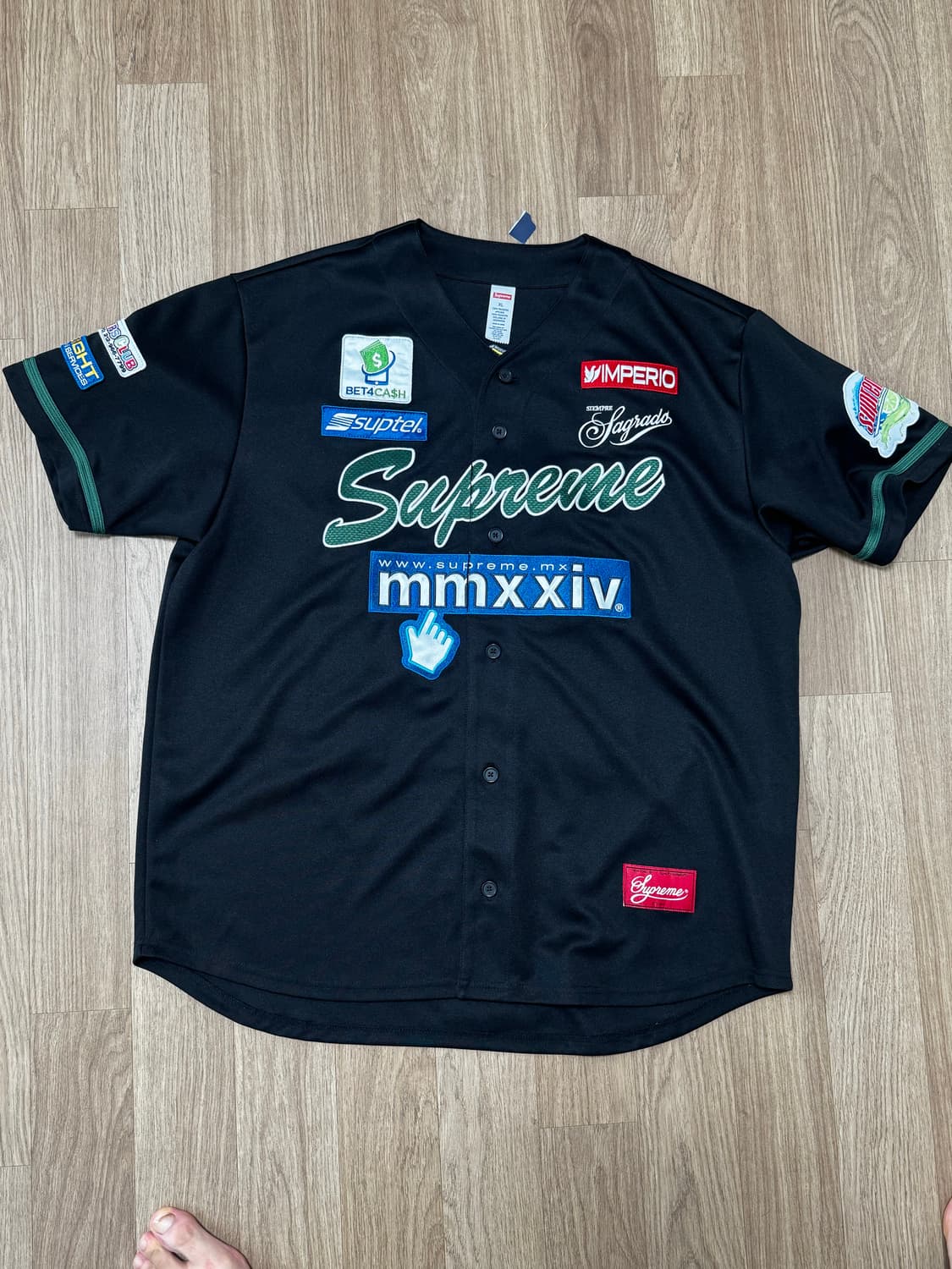 Supreme baseball jersey XL 상품이미지1