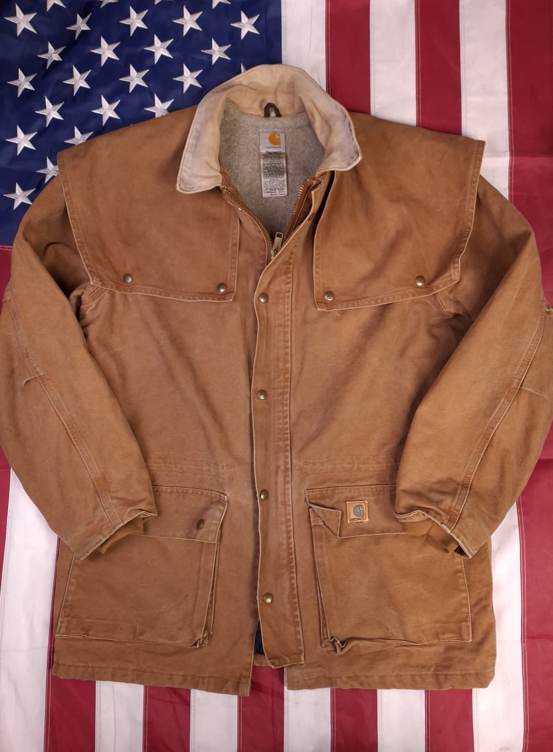 오리지날 90's 칼하트 덕 케이프 오버핏 코트 상품이미지1