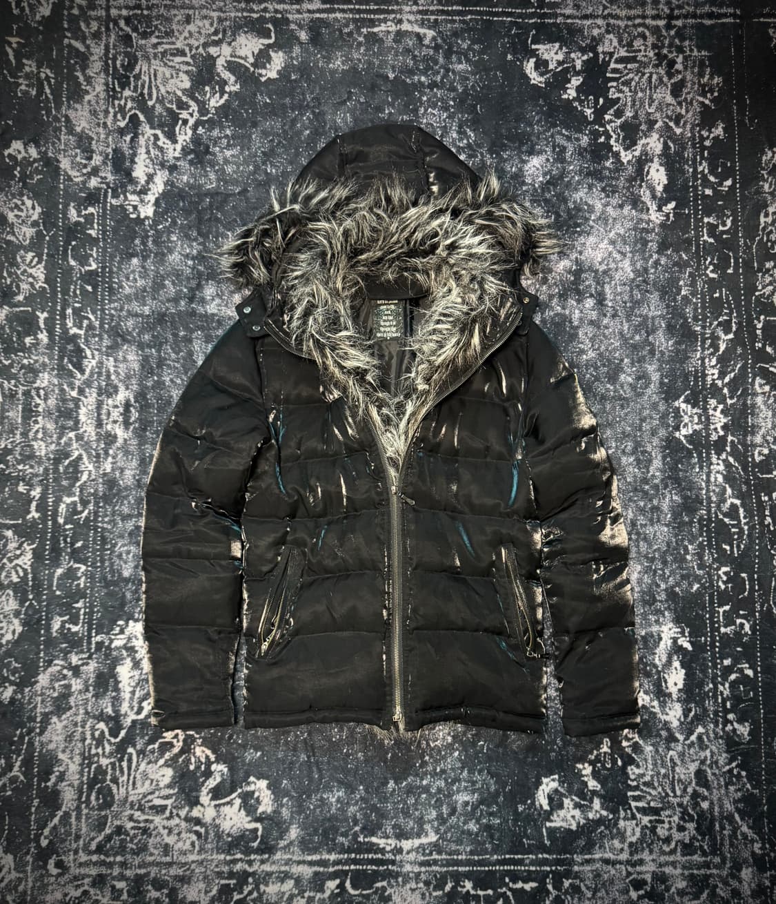 MIDAS Down Jacket Double Zip Glossy Blac 상품이미지7