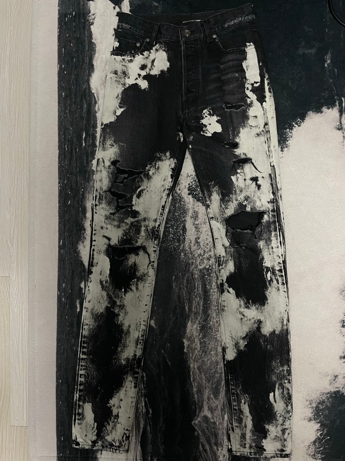 생로랑 블리치드 블랙 디스진 상품이미지1