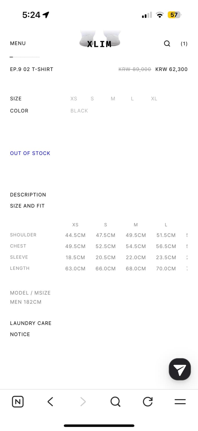 xlim EP.9 02 T-SHIRT 상품이미지2