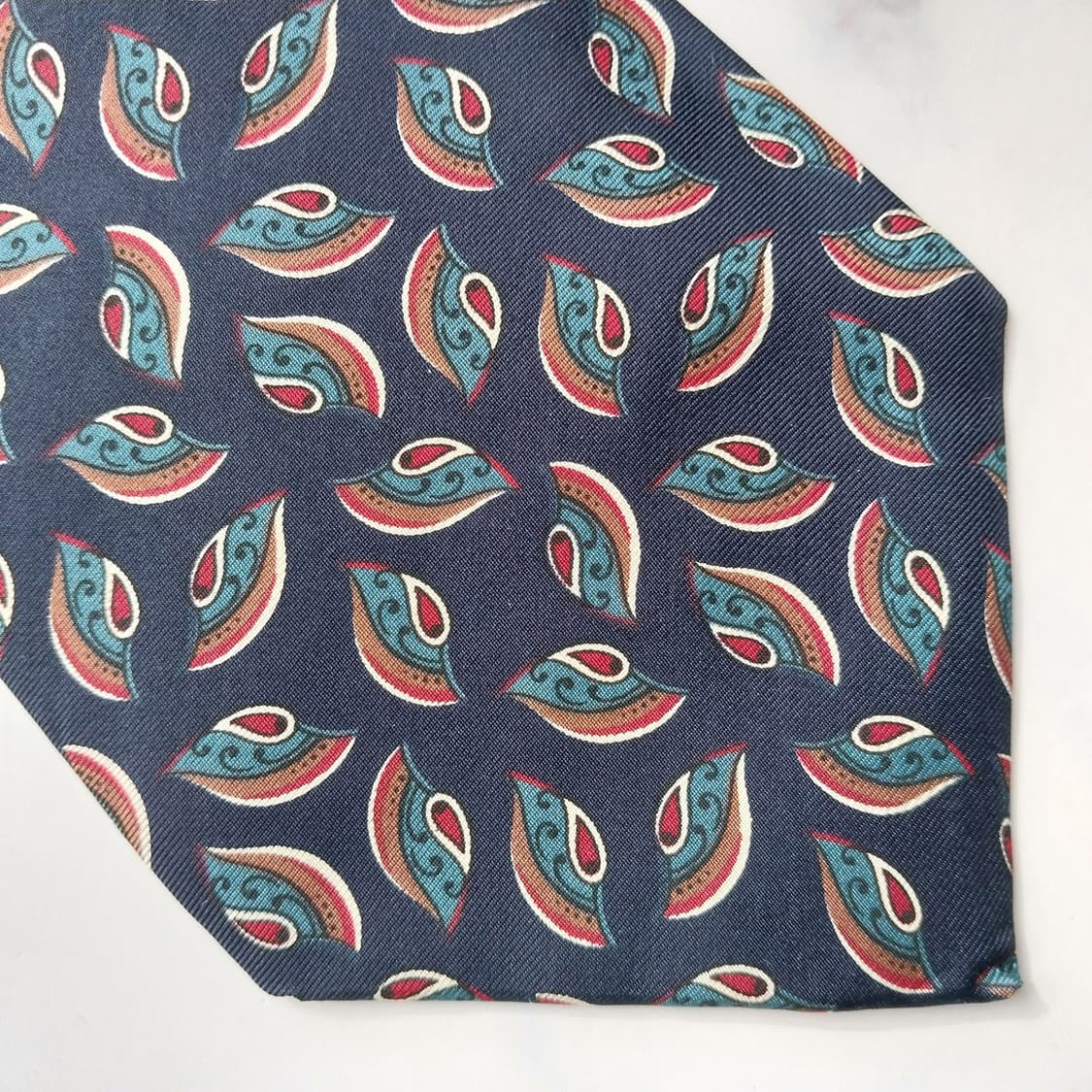 크리스찬 디올 실크 페이즐리 모티브 넥타이 9.7cm A+등급 K2192 상품이미지6
