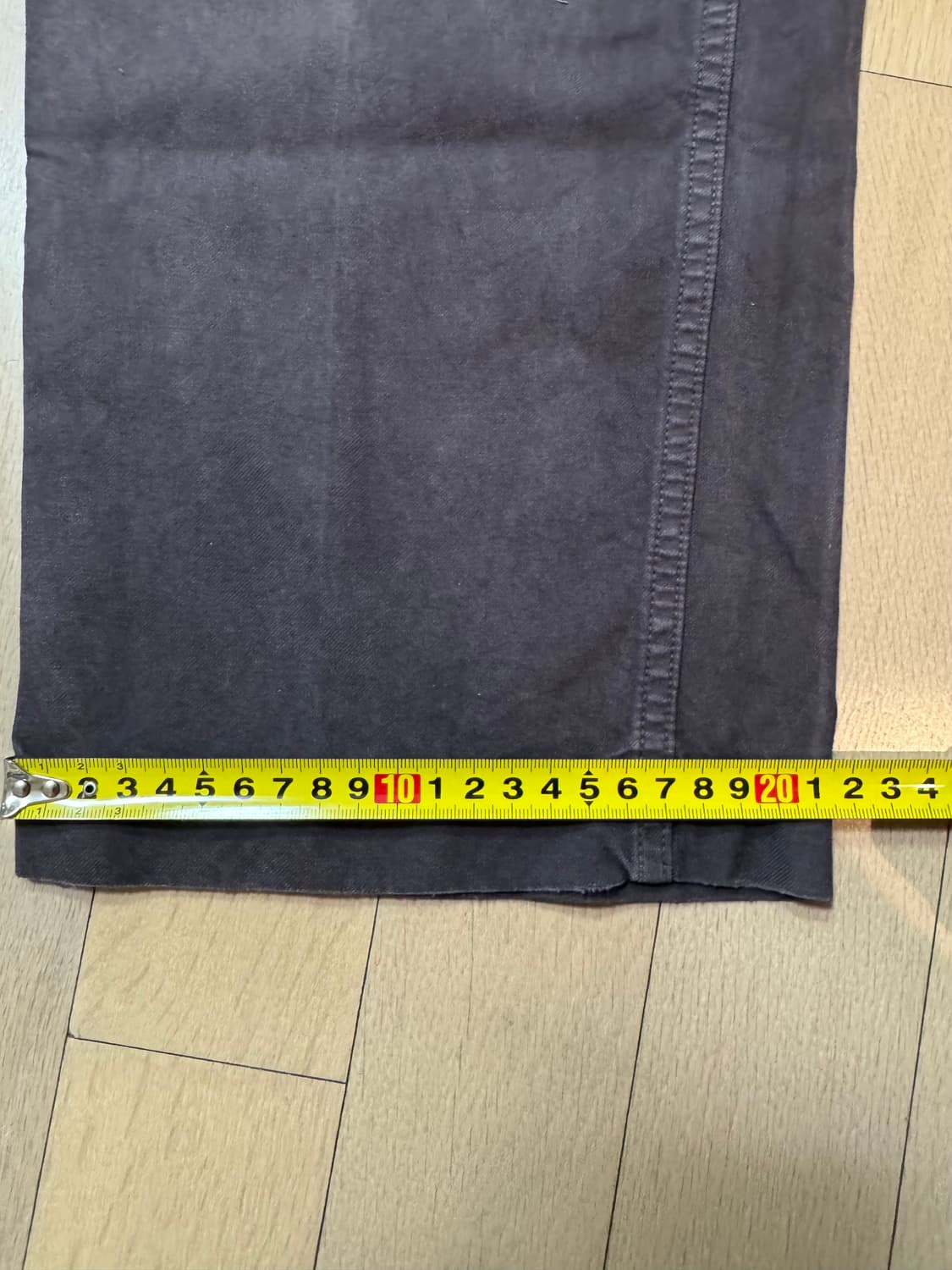 [1] 비즈빔 visvim 24AW 와이드 치노 팬츠 크래쉬 블랙 상품이미지9