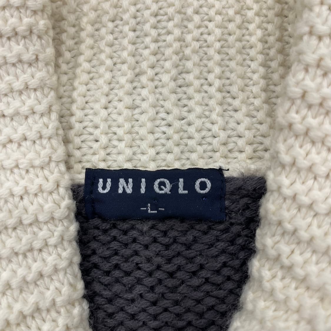 L 유니클로 재팬 니트 집업 상품이미지4