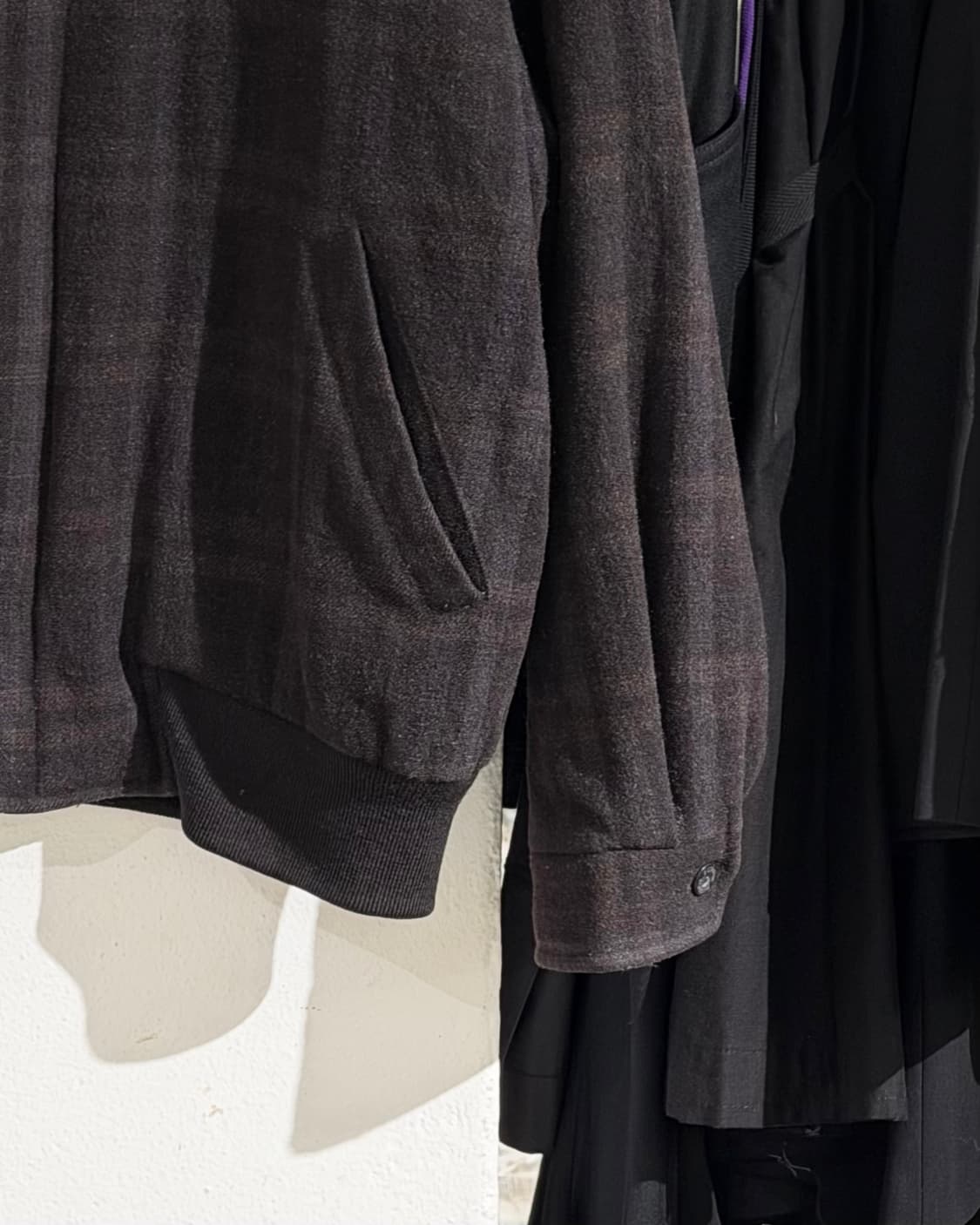 버버리 다크브라운 90s 크레스트 로고 블루종 자켓 상품이미지6