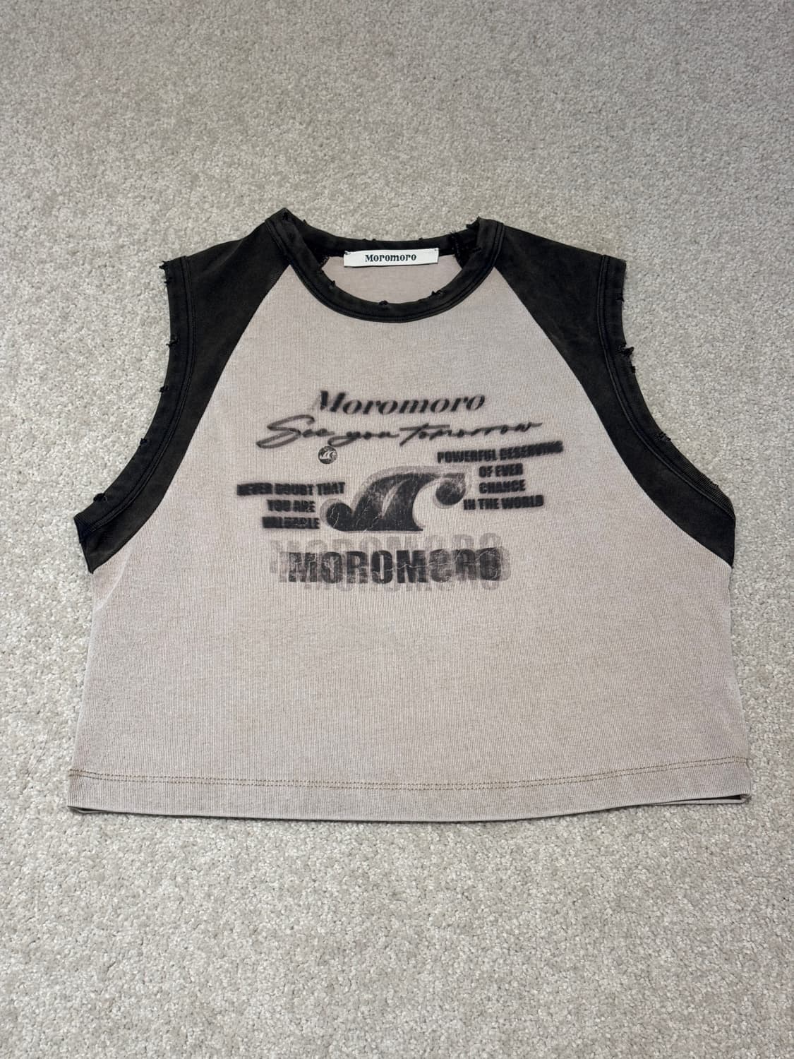 Moromoro 모로모로 프린팅 탑 상품이미지3