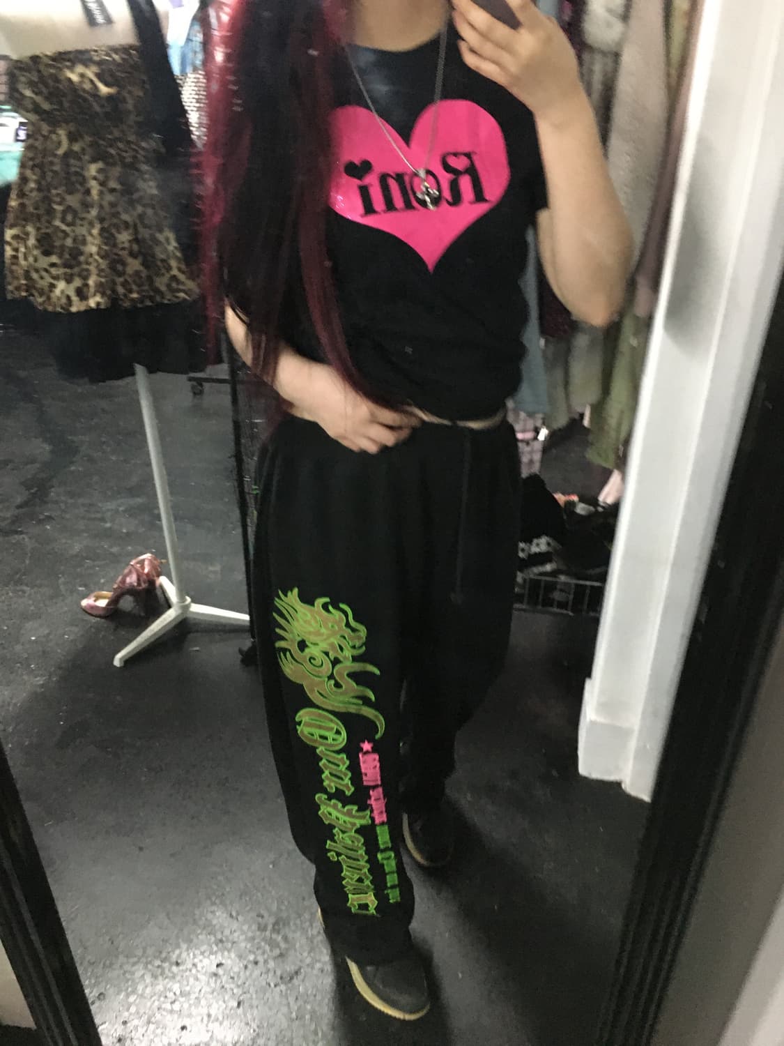 Pink Heart T-shirt & Pants 상품이미지7