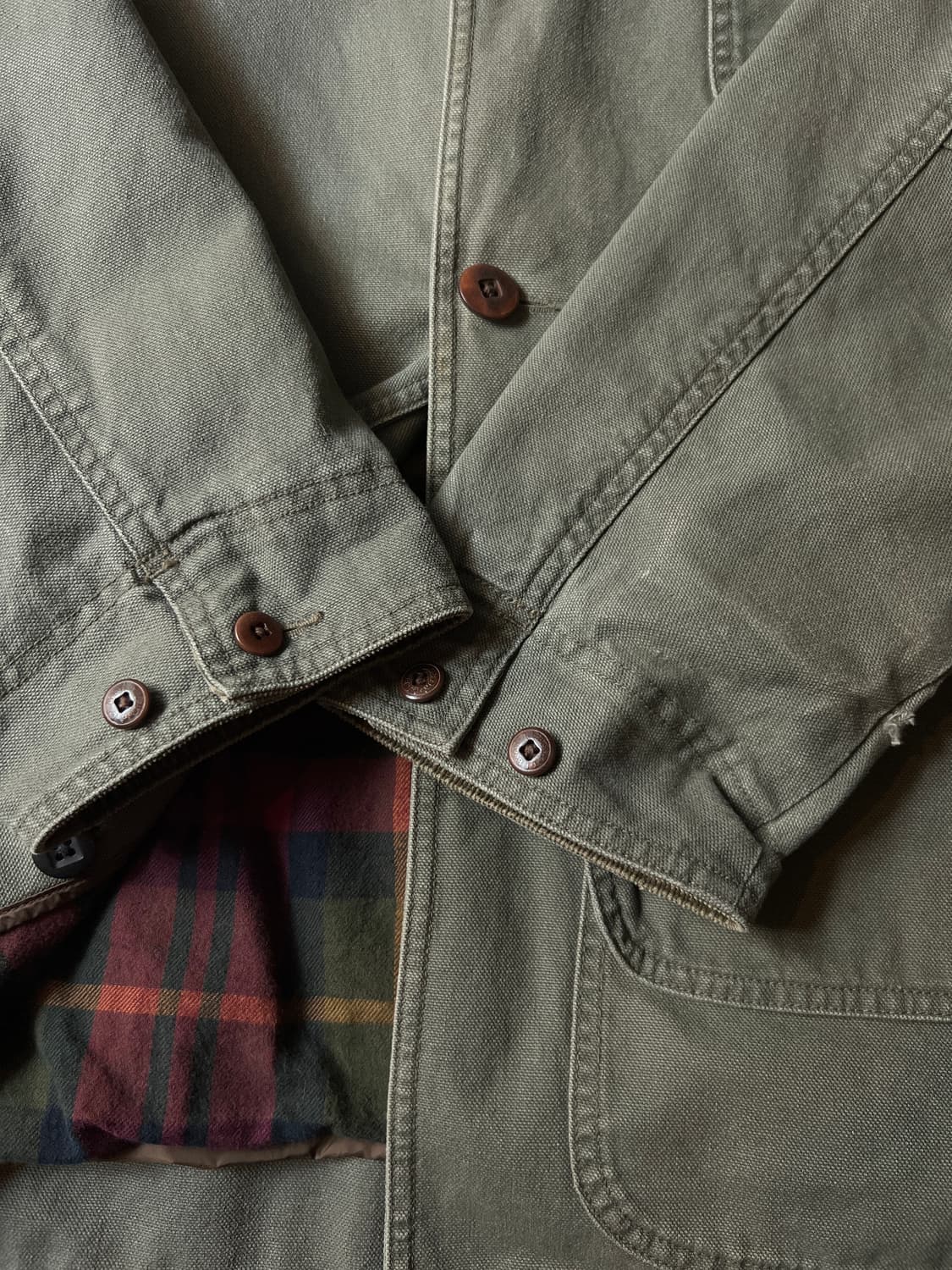 [XL]엘엘빈 USA 프리마로프트 체크 라이닝 헌팅 자켓 상품이미지5