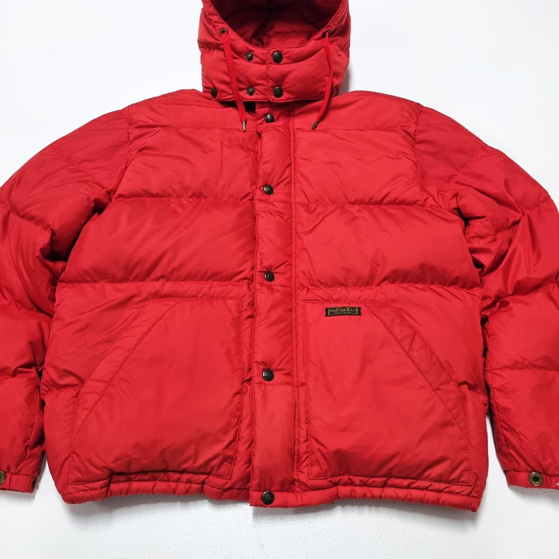 90s 빈티지 폴로랄프로렌 엘름우드 패딩 레드 - M 상품이미지4