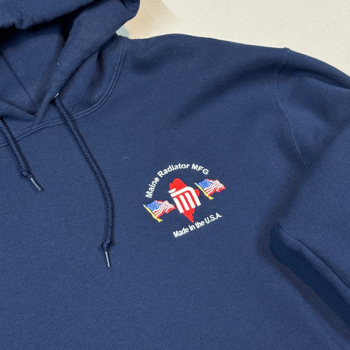 L) USA Maine Radiator MFG 후드티 네이비 상품이미지4