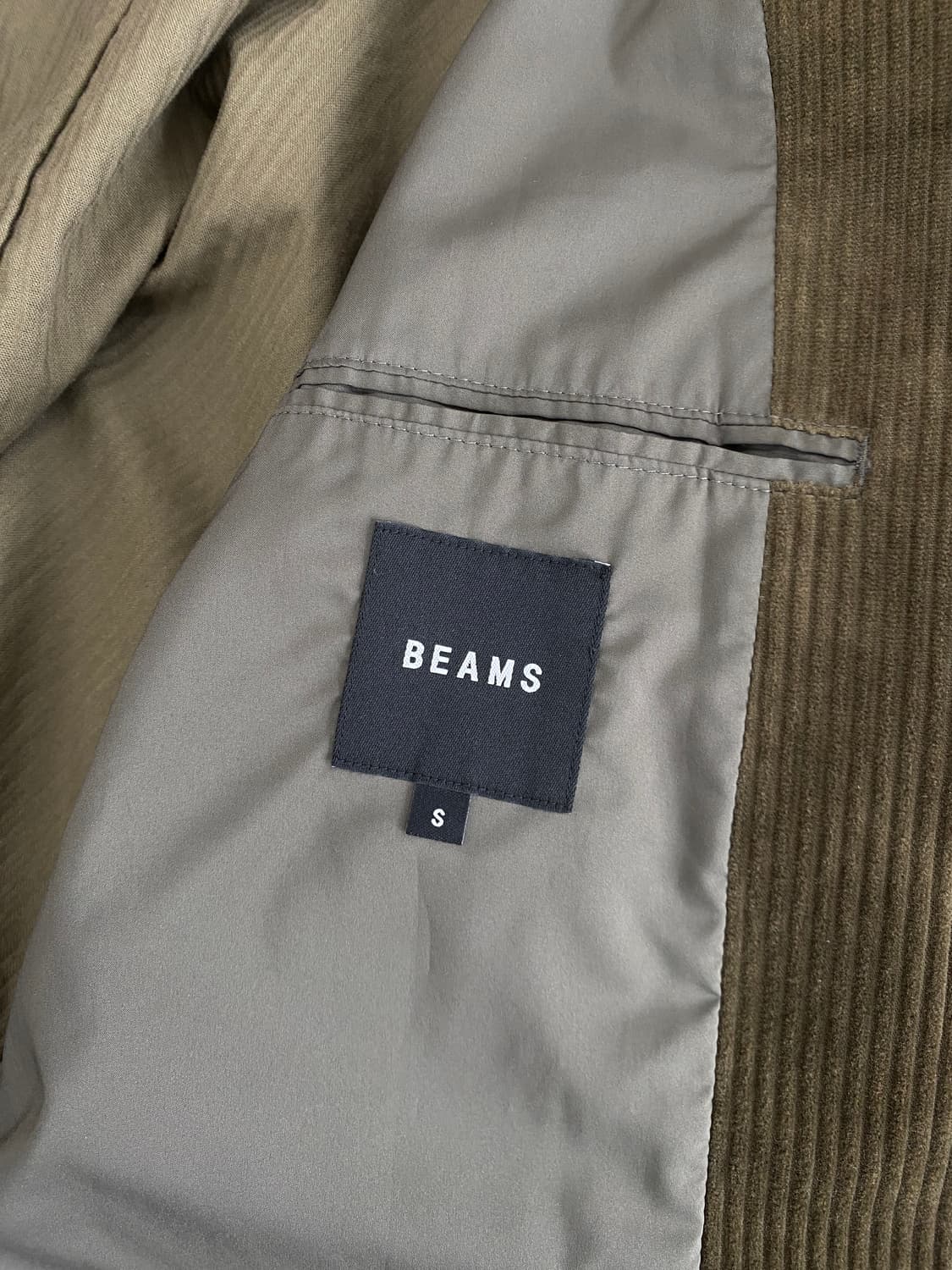 빔즈 3버튼 코듀로이 자켓 상품이미지6