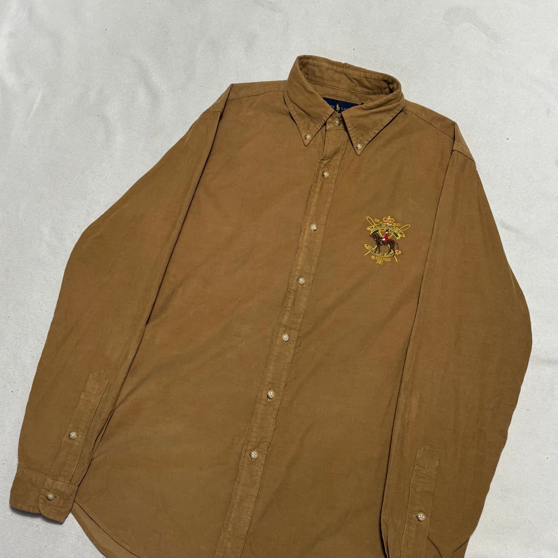 M 폴로랄프로렌 코듀로이 크레스트 엠브로이디드 셔츠 상품이미지1