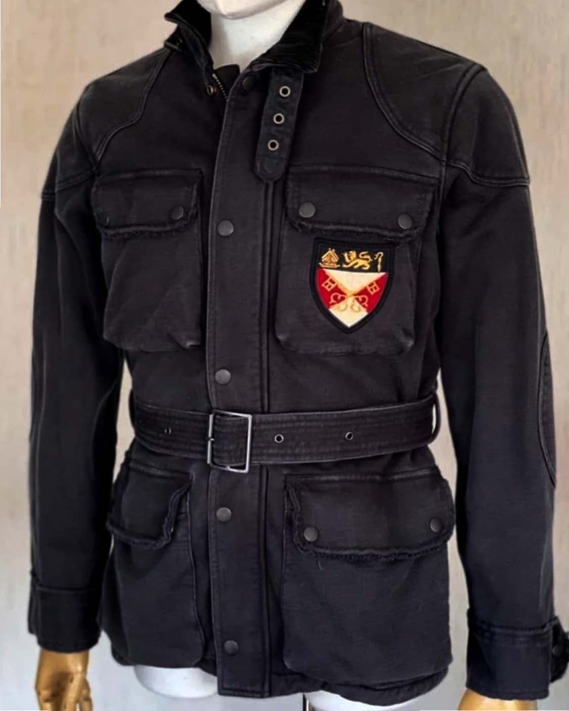 폴로 랄프로렌 블랙 피그먼드 모토사이클 라이더스 벨티드 자켓 상품이미지4